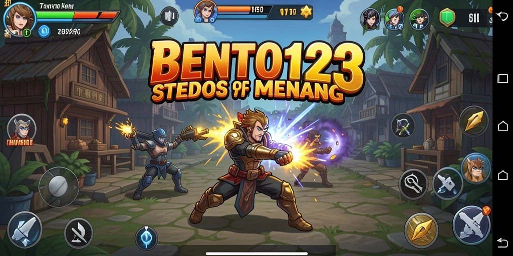 Tangkapan layar gameplay yang intens dan strategis di BENTO123.
