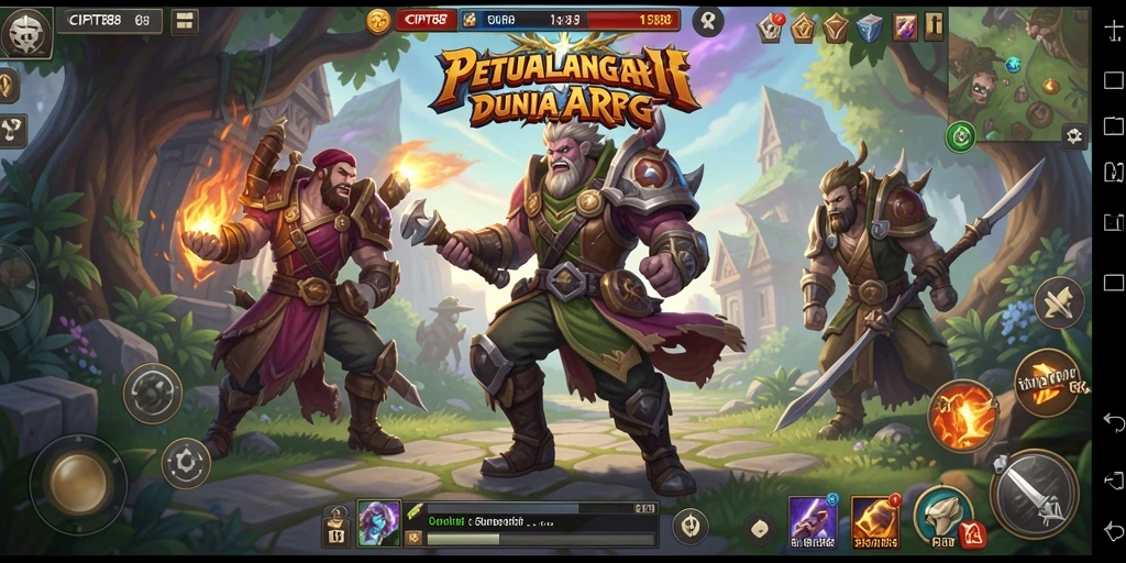 Screenshot menampilkan aksi seru dalam gameplay ARPG di CIPIT88.