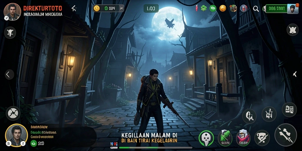 Tampilan menyeramkan dalam gameplay <strong>DIREKTURTOTO</strong> yang memberikan ketegangan luar biasa.
