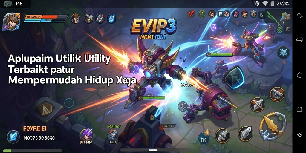 Tampilan antarmuka utama EVIP3 dengan berbagai fitur Utility yang mudah digunakan.