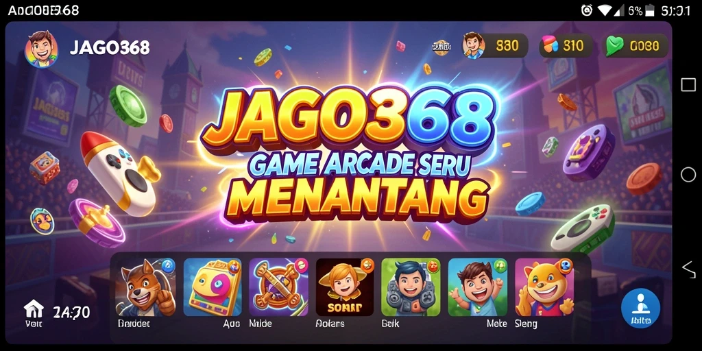Tampilan gameplay seru JAGO368 yang penuh tantangan arcade.