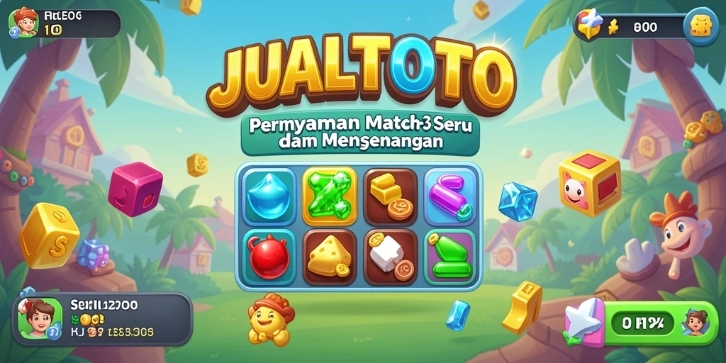 Tampilan gameplay menarik <strong>JUALTOTO</strong> dengan momen mencocokkan simbol.