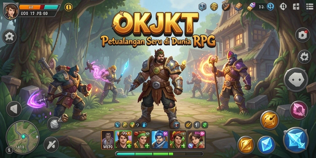 Tangkapan layar OKJKT menunjukkan aksi pertarungan yang seru dan visual menawan.