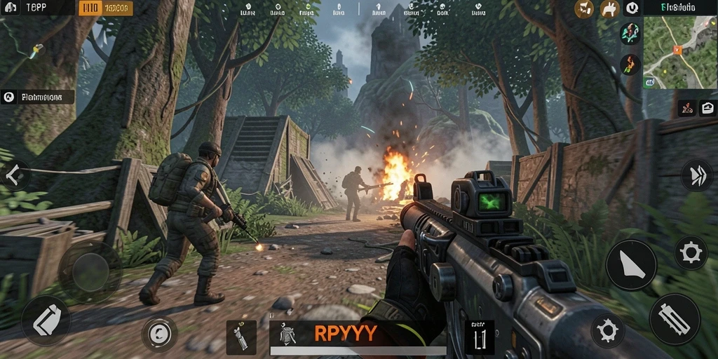 Gameplay seru RPYYY dengan aksi menegangkan di medan perang.