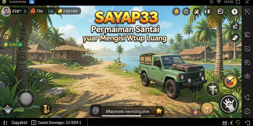 Tangkapan layar utama SAYAP33 menunjukkan gameplay yang penuh warna dan menyenangkan.