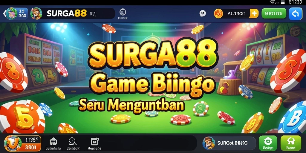 Screenshot SURGA88 menampilkan gameplay Bingo yang seru dan interaktif.