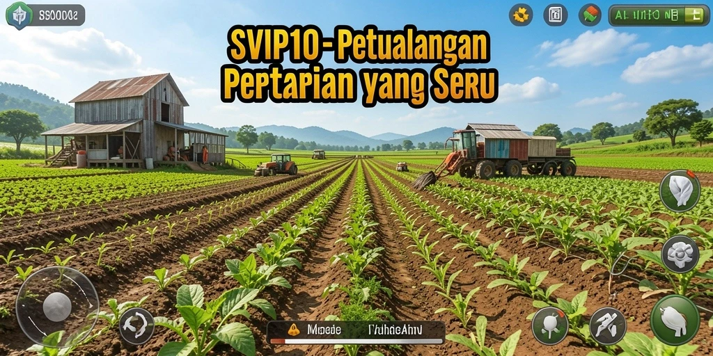 Tampilan gameplay SVIP10 yang menarik dalam berkebun dan bertani.