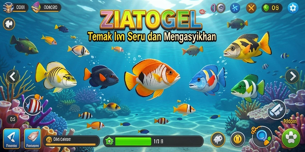 Tampilan gameplay ZIATOGEL yang seru dan penuh warna.